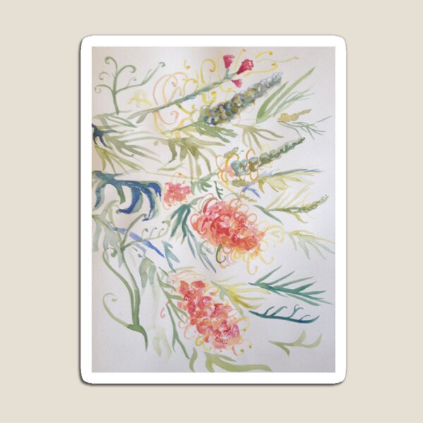 Grevillea by Liz H Lovell Magnet