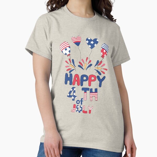 Item preview, Happy July 4th T-Shirt designed and sold by ArtzyNY.