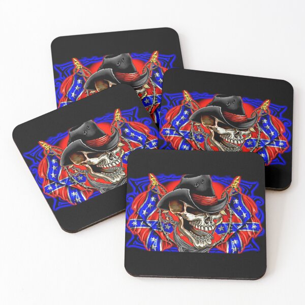 Item preview, Rebal Skeleton Biker Cowboy Skull Usa freedom designed and sold by slashrose4ever.