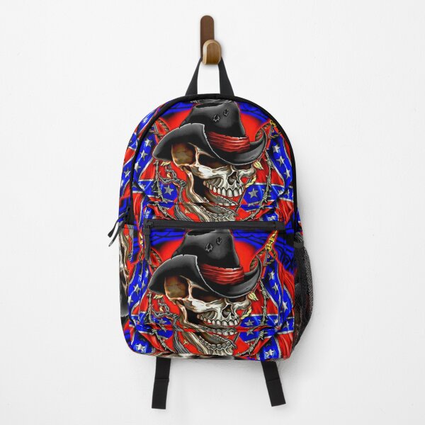 Item preview, Rebal Skeleton Biker Cowboy Skull Usa freedom designed and sold by slashrose4ever.