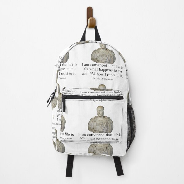 Item preview, Scipio Africanus Quote - I am convinced that life is 10% what happens to me and 96% how I react to it. designed and sold by ContTraders.