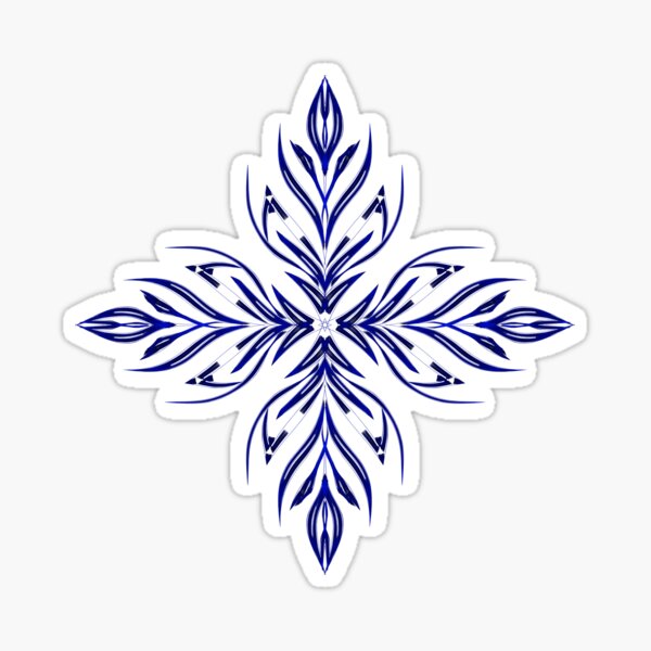 Item preview, Shower of Sapphire Snowflakes designed and sold by StephOBrien.