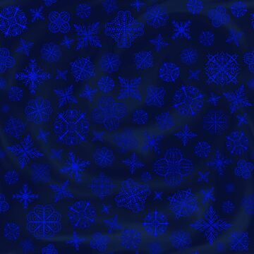 Artwork thumbnail, Shower of Sapphire Snowflakes by StephOBrien