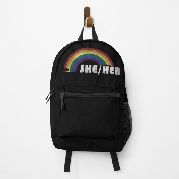 Item preview, Grunge LGBTQIA+ Pride - She/her T-Shirt designed and sold by DAWolfe.