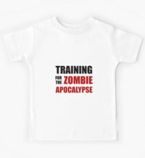 Training For The Zombie Apocalypse Kids Tee