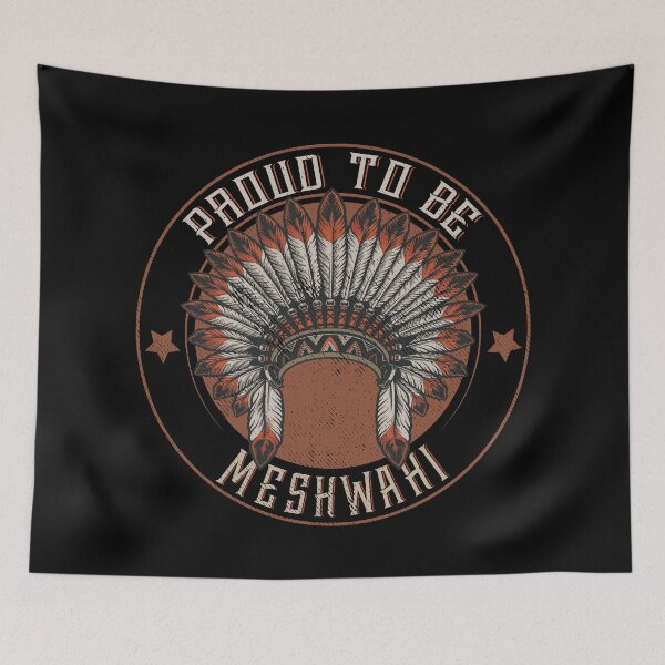 Item preview, Native American Tribe Indigenous People :Native American Proud to be Meskwaki Tribe Headdress- Native American Shirt- First Nation Meskwaki Shirt- Meskwaki Gift designed and sold by nativeStor.