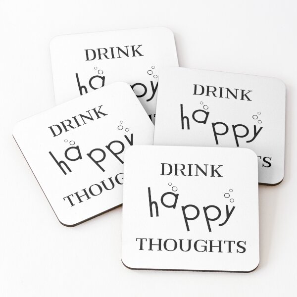 Item preview,  Drink Happy Thoughts designed and sold by SouthernSassArt.