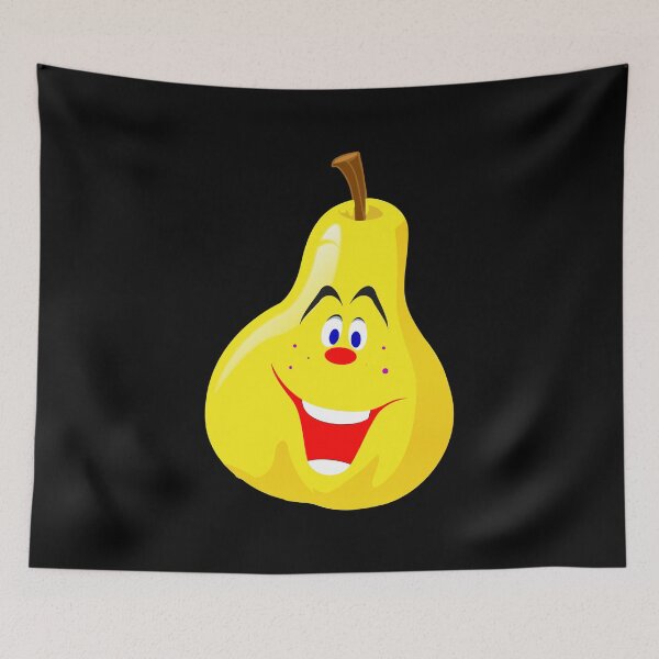 Item preview, Cute Laughing Cartoon Yellow Pear designed and sold by MondaysChild.