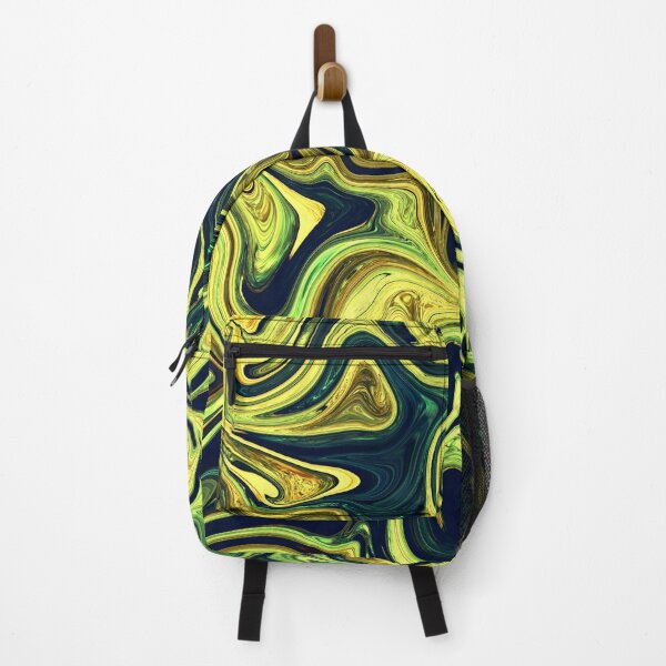 Item preview, Glossy Lime Green & Dark Turquoise Abstract Fluid designed and sold by Flydea.