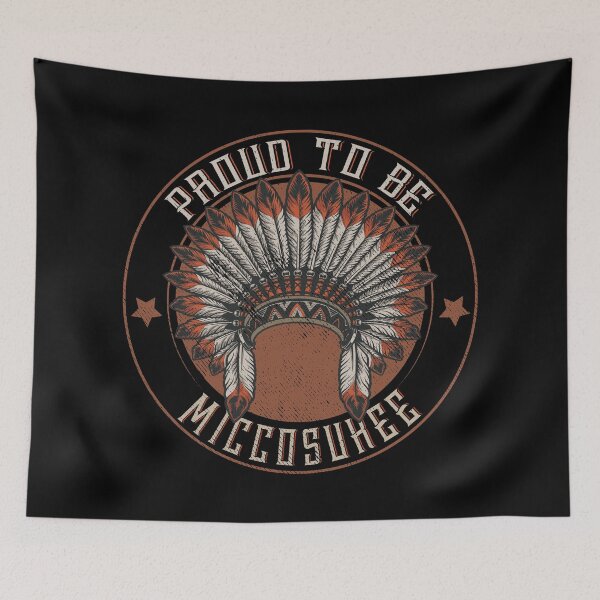 Item preview, Native American Tribe Indigenous People :Native American Proud to be Miccosukee Tribe Headdress- Native American Shirt- First Nation Miccosukee Shirt- Miccosukee Gift designed and sold by nativeStor.