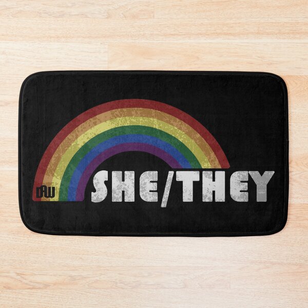 Item preview, Grunge LGBTQIA+ Pride - She/They T-Shirt designed and sold by DAWolfe.