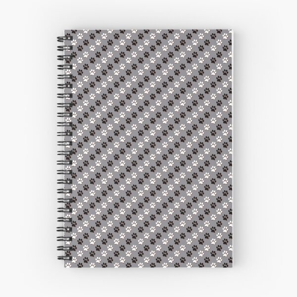 Item preview, Dog Paws Patterns Grey & Black & White designed and sold by KleinDuBois.