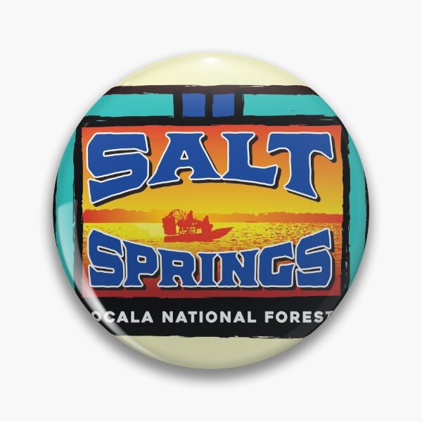 Item preview, Salt Springs, Ocala National Forest, retro water decal style designed and sold by Adam Icenogle.