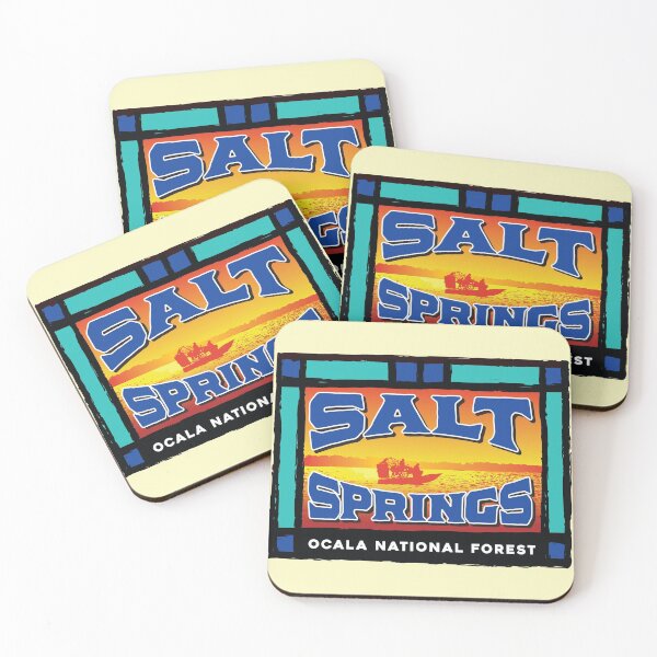 Item preview, Salt Springs, Ocala National Forest, retro water decal style designed and sold by Adam Icenogle.