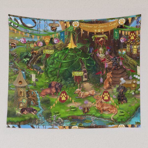 Item preview, Welcome To Dachshund Camp designed and sold by Clitus.