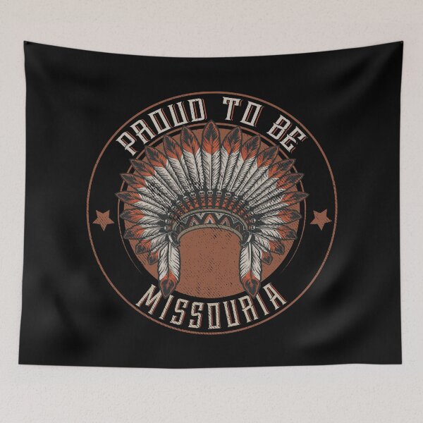 Item preview, Native American Tribe Indigenous People :Native American Proud to be Missouria Tribe Headdress- Native American Shirt- First Nation Missouria Shirt- Missouria Gift designed and sold by nativeStor.