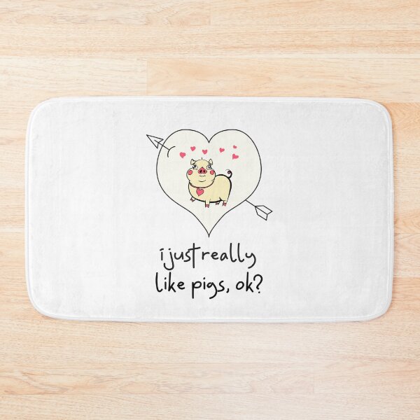 Item preview, I Just Really Like Pigs OK Funny designed and sold by HppyStrngHelthy.