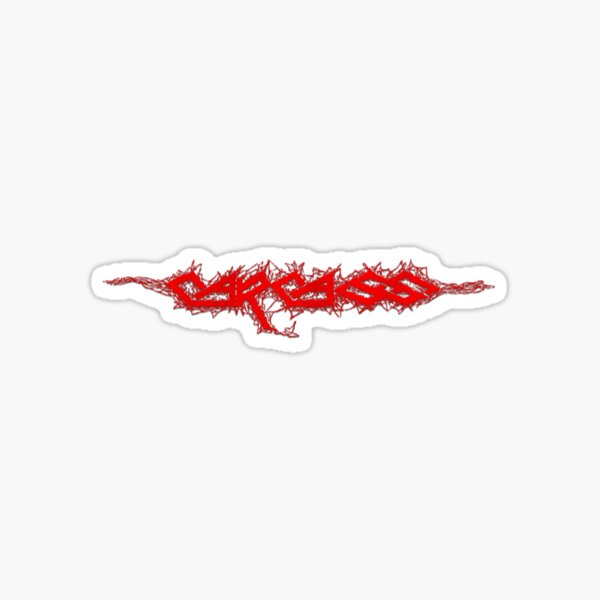 Carcass (Transparent) Red Sticker