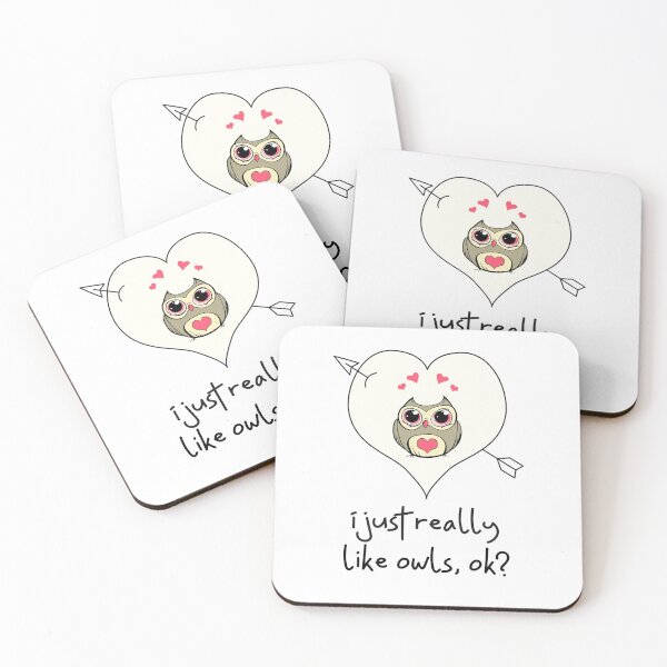 Item preview, I Just Really Like Owls OK Funny designed and sold by HppyStrngHelthy.