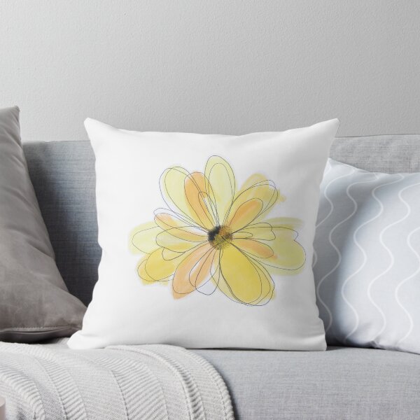 Item preview, Yellow watercolor flower designed and sold by Abbygcarter.