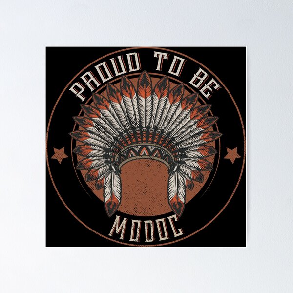 Item preview, Native American Tribe Indigenous People :Native American Proud to be Modoc Tribe Headdress- Native American Shirt- First Nation Modoc Shirt- Modoc Gift designed and sold by nativeStor.