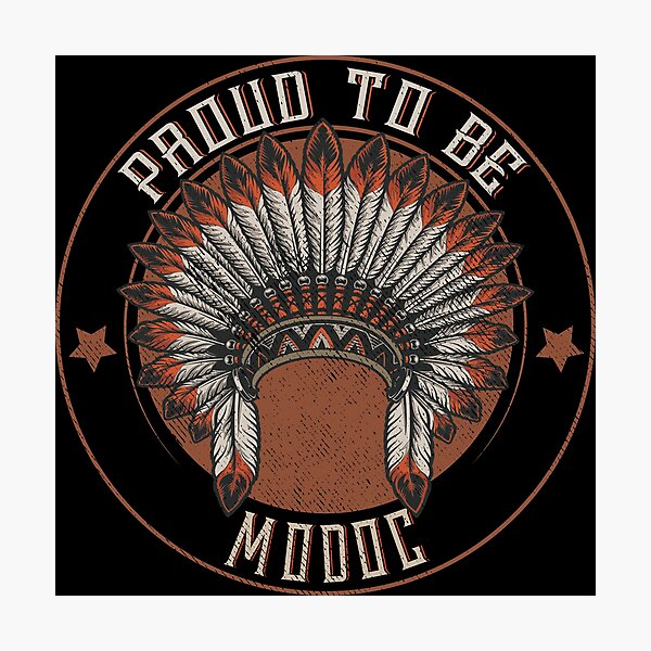 Item preview, Native American Tribe Indigenous People :Native American Proud to be Modoc Tribe Headdress- Native American Shirt- First Nation Modoc Shirt- Modoc Gift designed and sold by nativeStor.