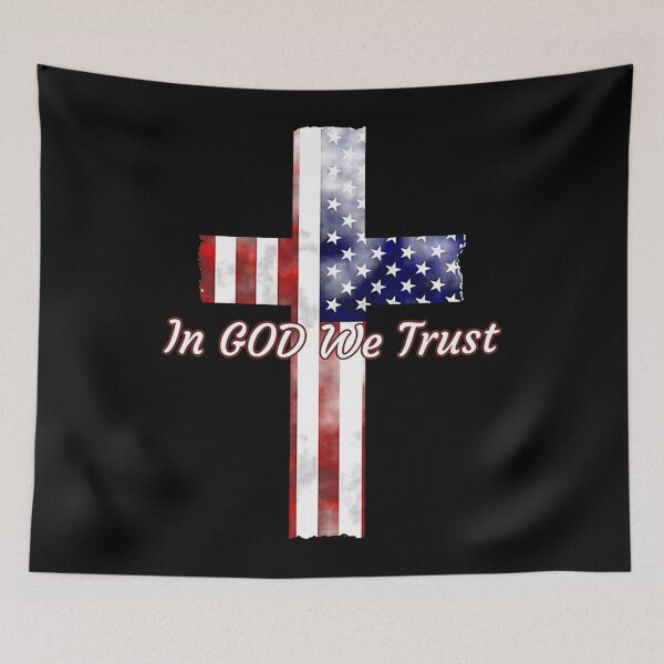 Item preview, In God We Trust American Flag Cross Christian Design  designed and sold by Carnation766.