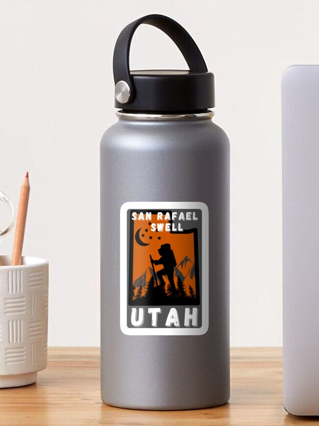 Thumbnail 1 of 3, Sticker, San Rafael Swell Utah Mountains Sky designed and sold by MojaveTradePost.