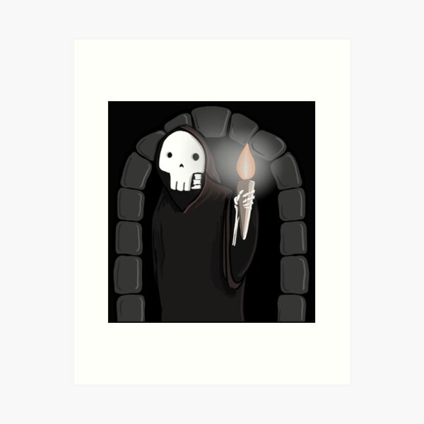 Reaper in Catacombs Art Print