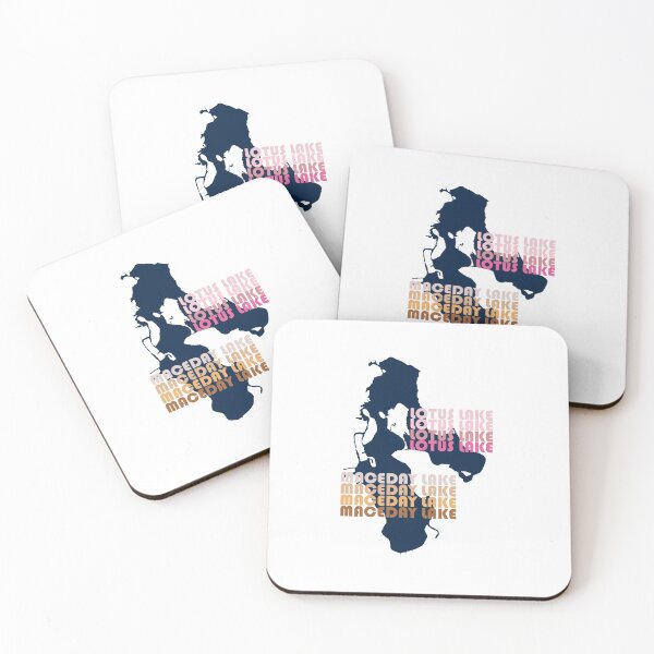 Item preview, Lotus Lake and Maceday Lake, Clarkston, Waterford, Oakland County, Michigan  designed and sold by Awake88.