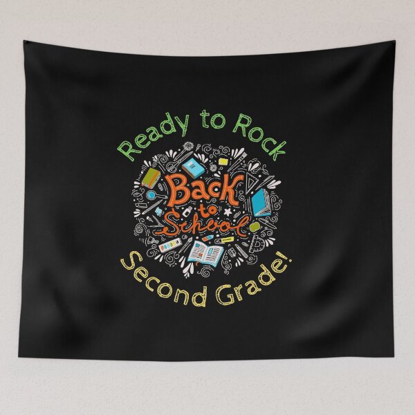 Item preview, Back to School - Ready to Rock Second Grade - 2nd Grade Teacher and Student designed and sold by DesignByLeo.