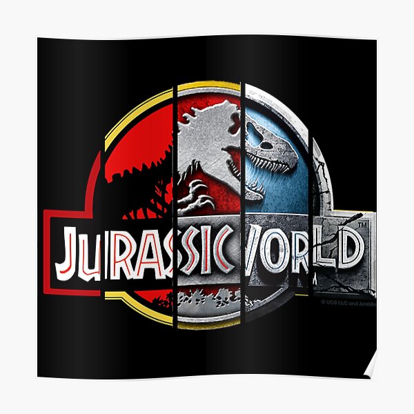 Jurassic World Logo Wall Art Redbubble