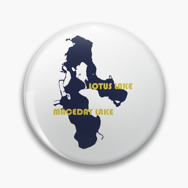 Item preview, Lotus Lake and Maceday Lake, Clarkston, Waterford, Oakland County, Michigan  designed and sold by Awake88.