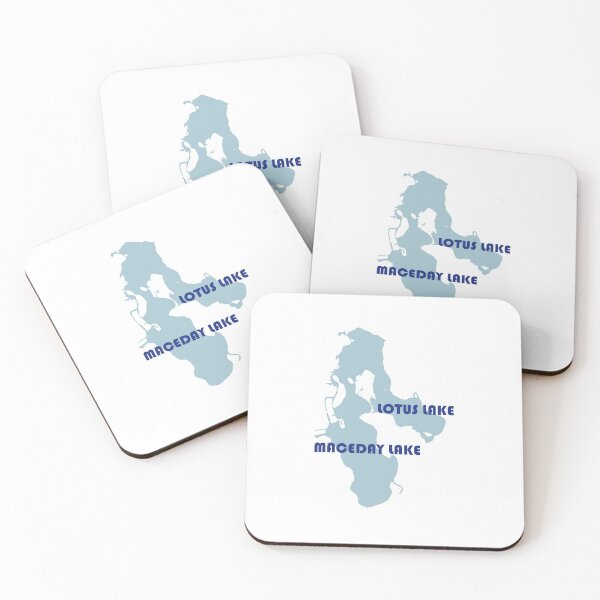 Item preview, Lotus Lake and Maceday Lake, Clarkston, Waterford, Oakland County, Michigan  designed and sold by Awake88.
