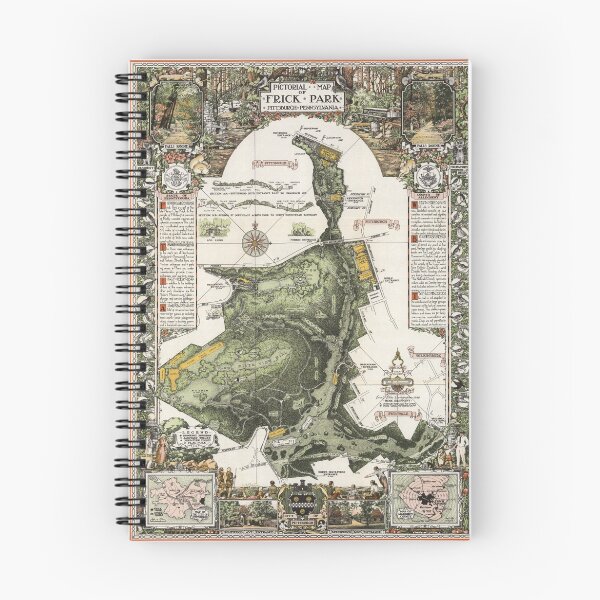 Item preview, Frick Park Map 1954 - Limited Edition designed and sold by oddpittsburgh.