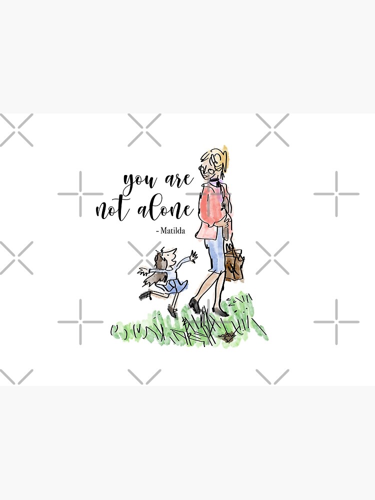 Roald Dahl Miss Honey And Matilda Drawing  Art Print for Sale by  OliviaLprints