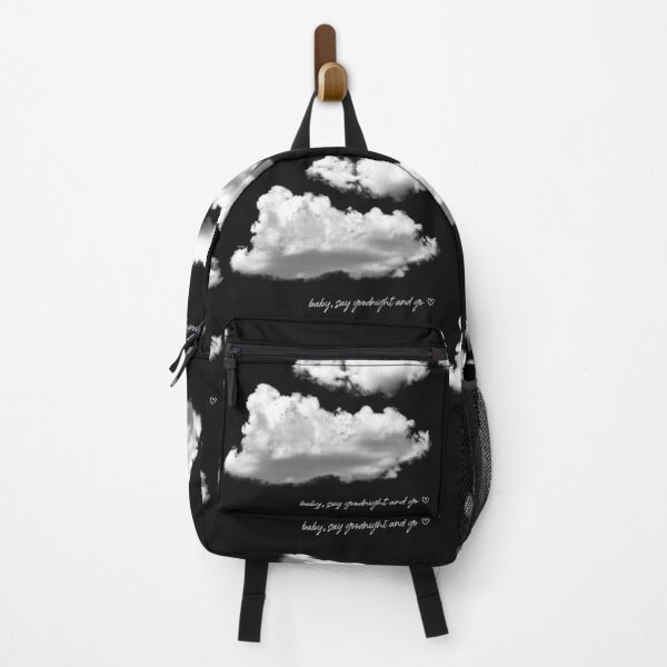 Item preview, baby say goodnight and go clouds on black designed and sold by thewayitshine.