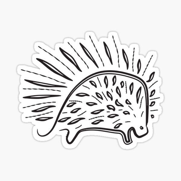 Twisted Quills Porcupine Sticker