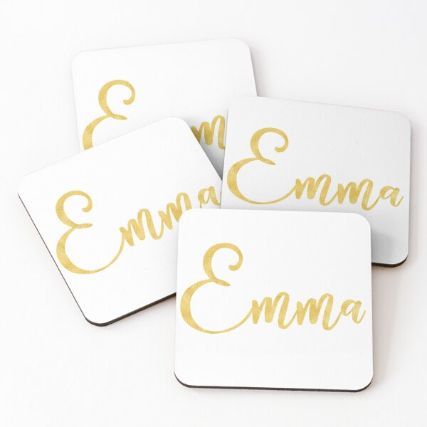 Item preview, Emma Gold Metallic Name designed and sold by Amy Olsen.