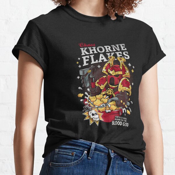 Chaos Khorne Flakes Fortified With Blood For The Blood God Classic T-Shirt