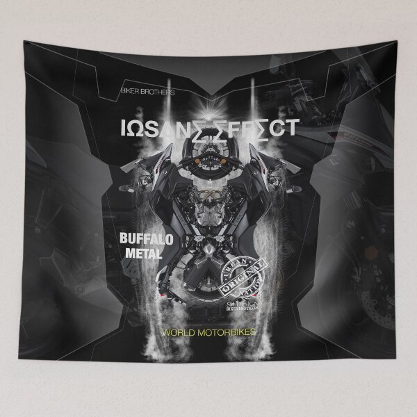 Item preview, INSANE EFFECT - BUFFALO METAL - WORLD MOTORCYCLES designed and sold by SHdesigner.