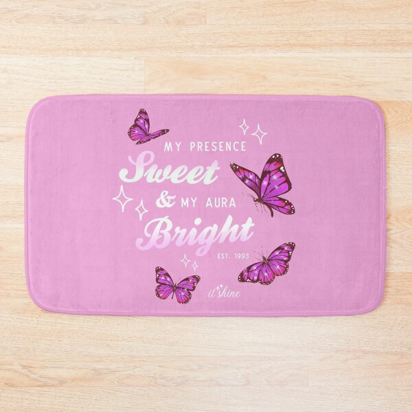 Item preview, my presence sweet and my aura bright - light pink butterflies (shut up) designed and sold by thewayitshine.