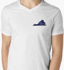 Longwood University Virginia Stripe Men's V-Neck T-Shirt