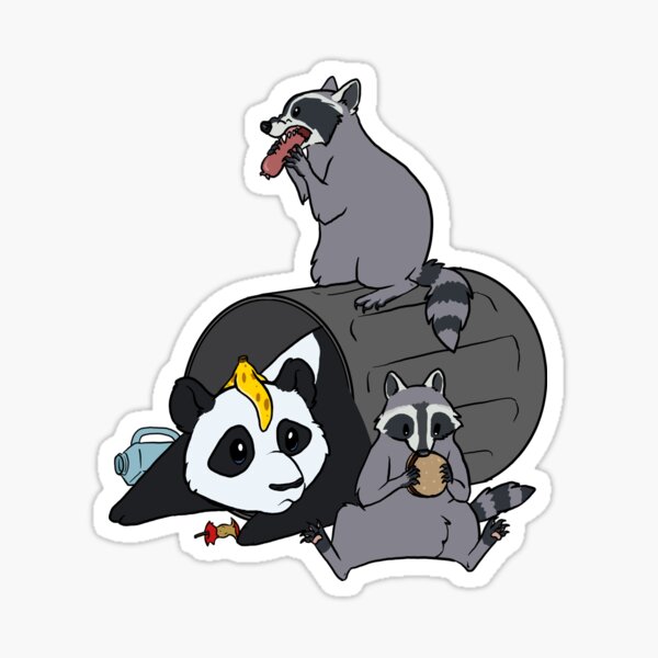 Rocket City Trash Pandas Sticker for Sale by ShopSalgado246