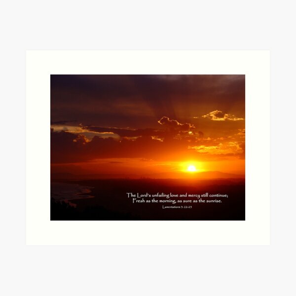Lamentations 3:22-23 Art Print
