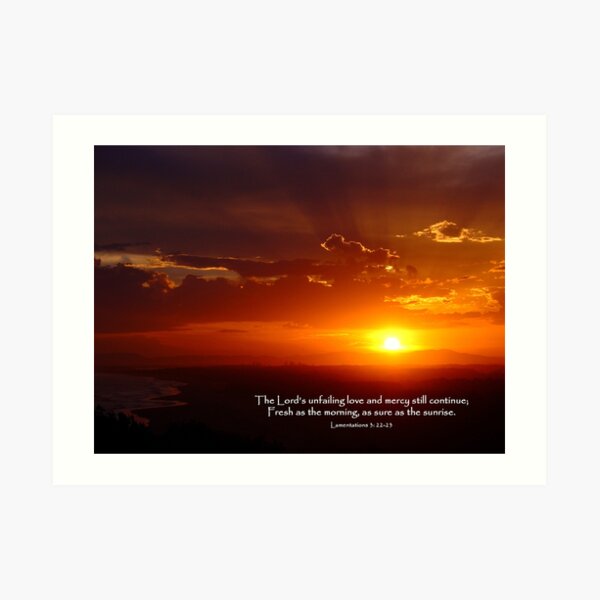 Lamentations 3:22-23 Art Print