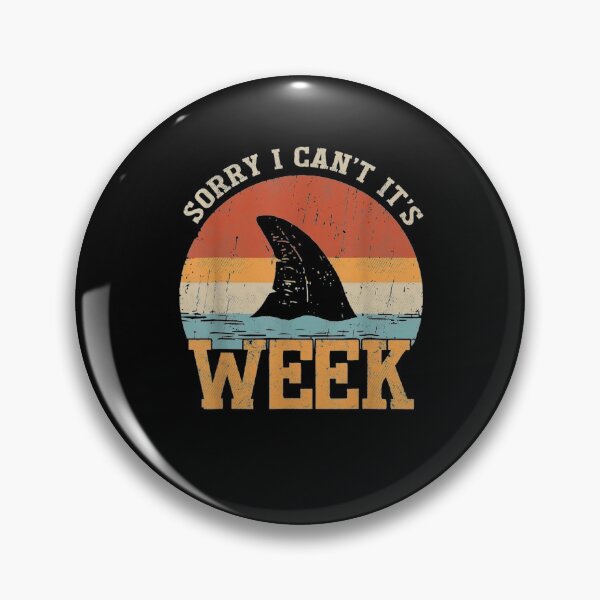 Item preview, Vintage Sorry I Can't It's Week Funny Shark Gift designed and sold by familyarts.