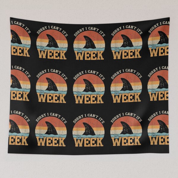 Item preview, Vintage Sorry I Can't It's Week Funny Shark Gift designed and sold by familyarts.
