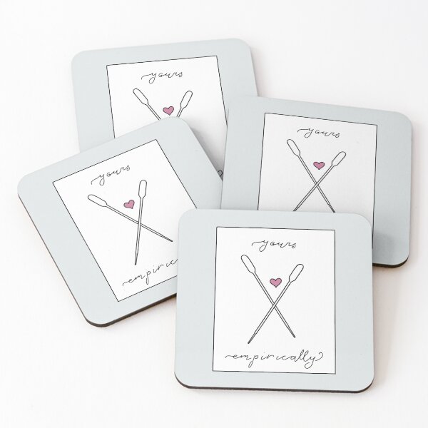 Item preview, Yours empirically--pipettes (Grey background, square border) designed and sold by Itinlea.
