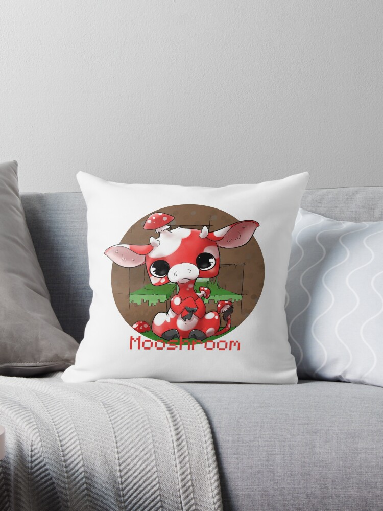 minecraft cow pillow